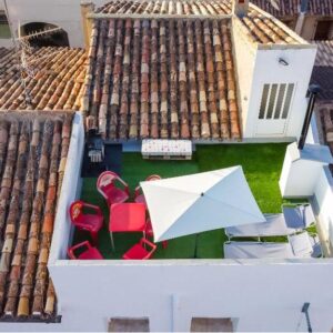 Terraza de la casa rural Lentiscar Home en Letur -Albacete