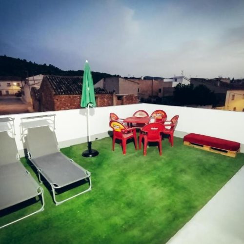 Terraza casa rural Lentiscar Home en Letur Albacete